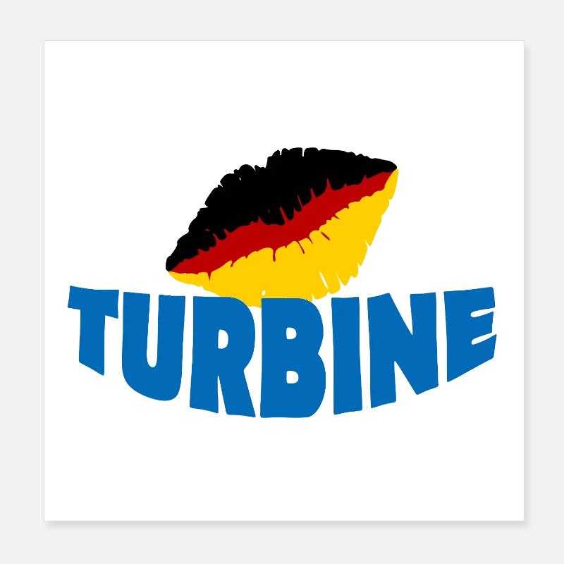TURBINE Poster 8" x 8" (20x20 cm)