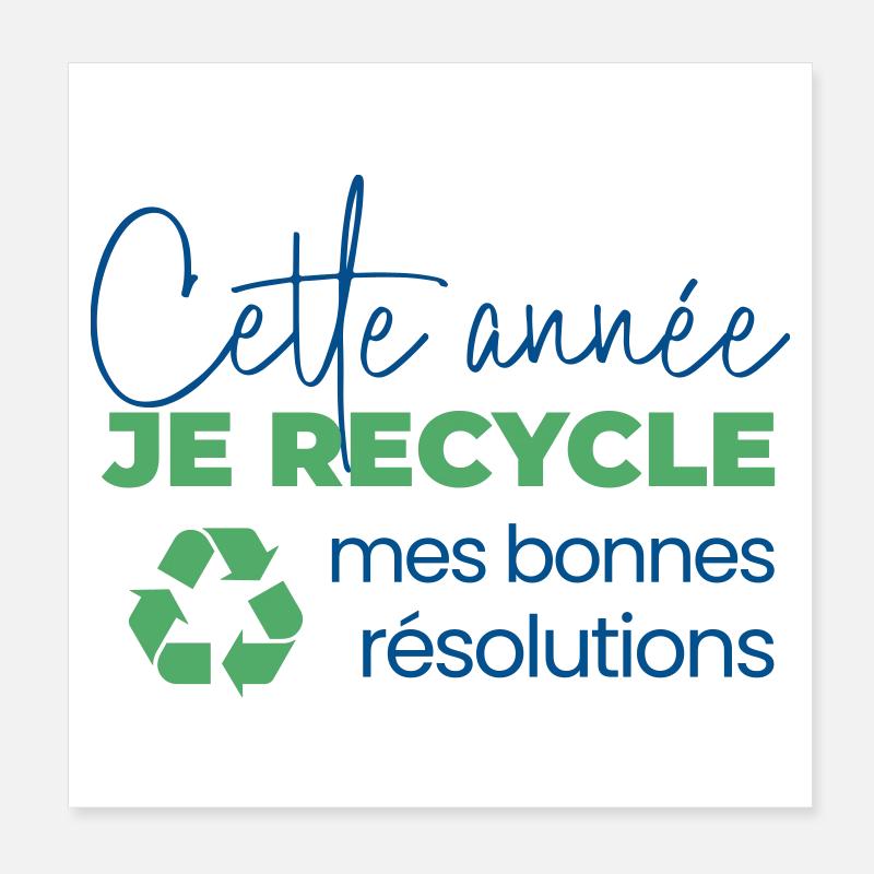 This year I'm recycling my good resolutions Poster 8" x 8" (20x20 cm)