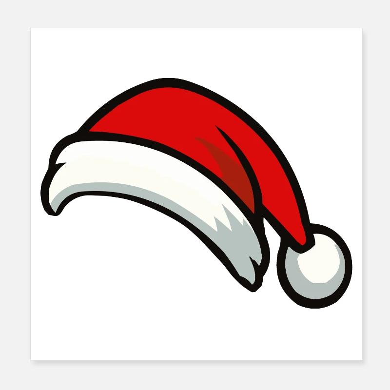 Santa Hut Graphic Poster 20x20 cm