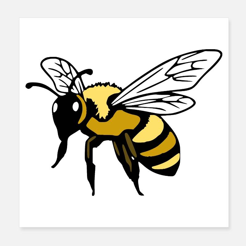 Bee Bee Beekeeper Gift Christmas Poster 8" x 8" (20x20 cm)