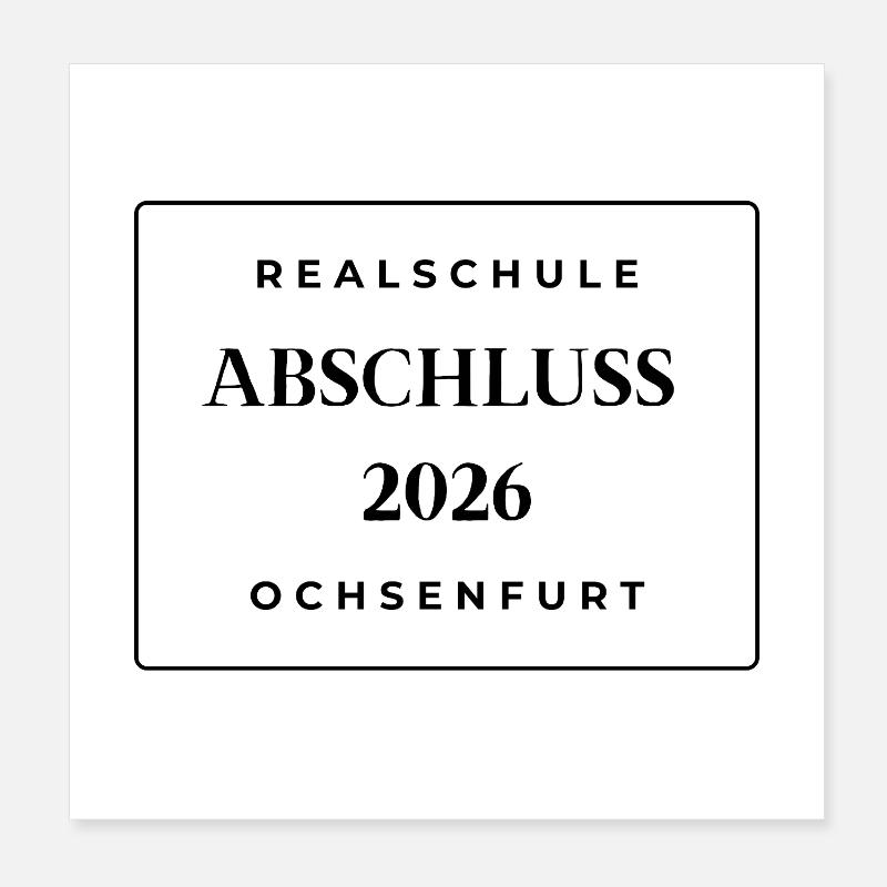 Graduation 2026 Poster 8" x 8" (20x20 cm)