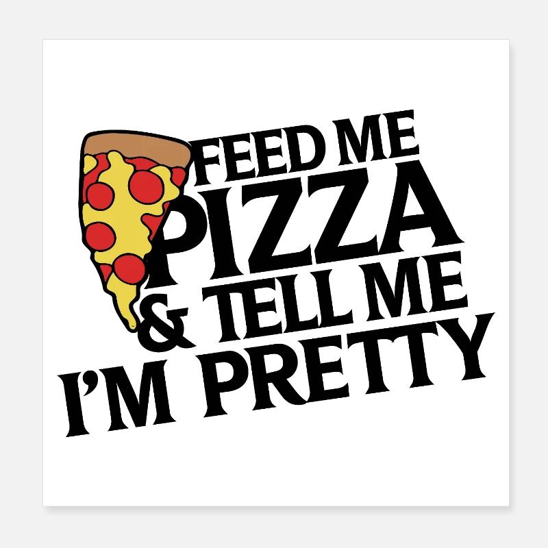 Art pop de la part de pizza Poster 20 x 20 cm