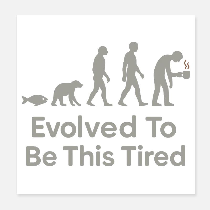 Charles Darwin Gift Natural Poster 8" x 8" (20x20 cm)