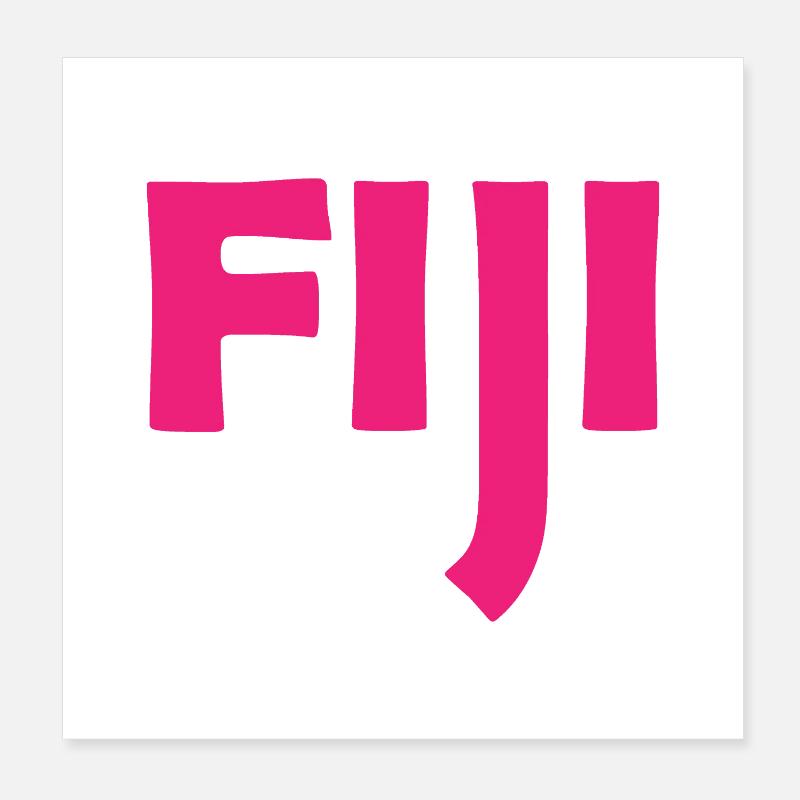 Fidji - Fidji - Îles - Pacifique - Mers du Sud Poster 20 x 20 cm