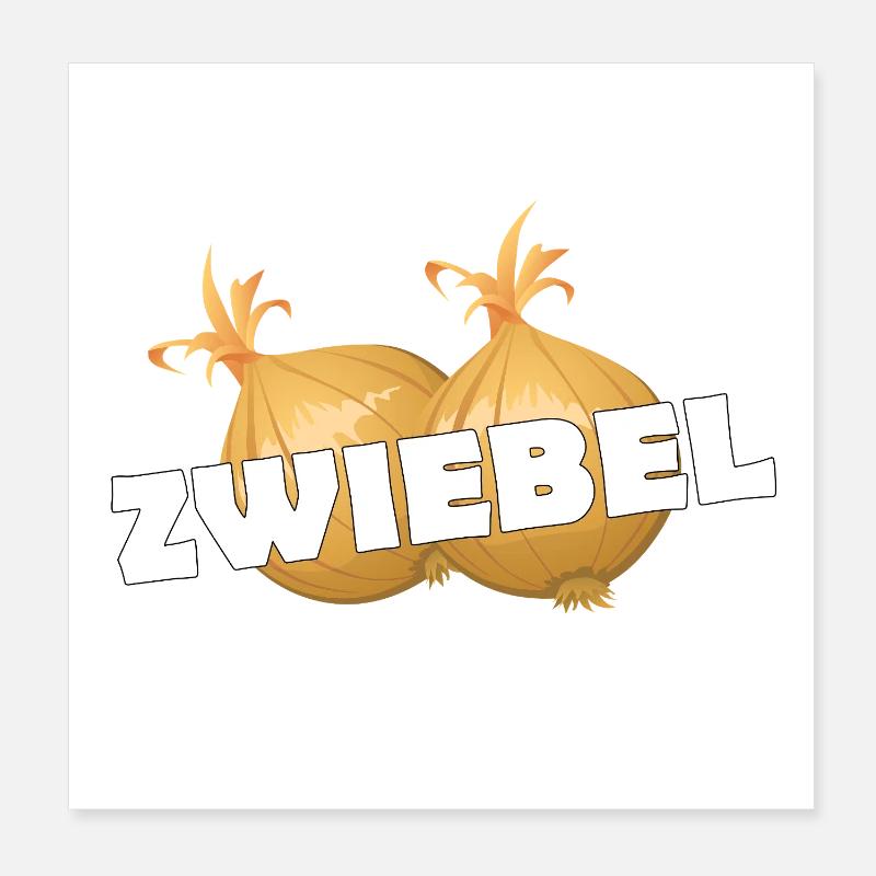 ZWIEBEL Poster 20x20 cm