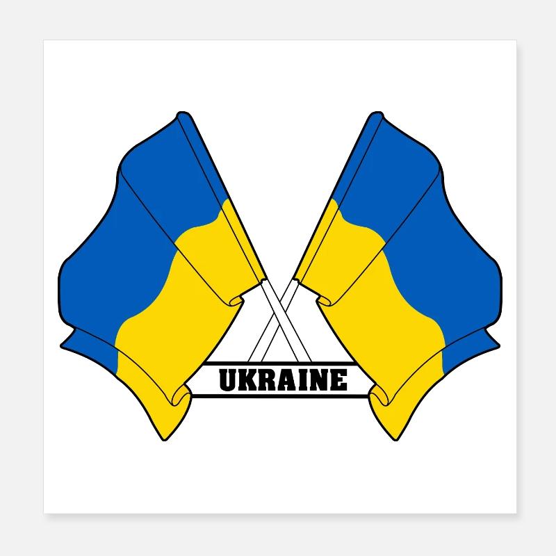 Ukraine Poster 20x20 cm