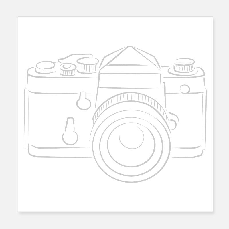 Kamera Poster 20x20 cm