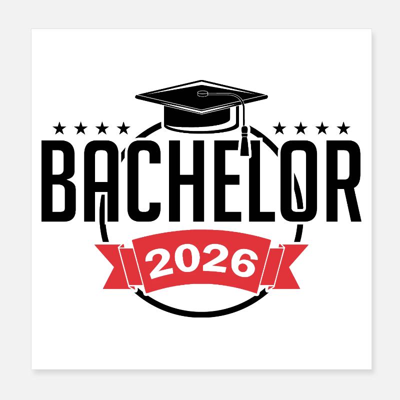 Licence 2026 Remise des diplômes Poster 20 x 20 cm