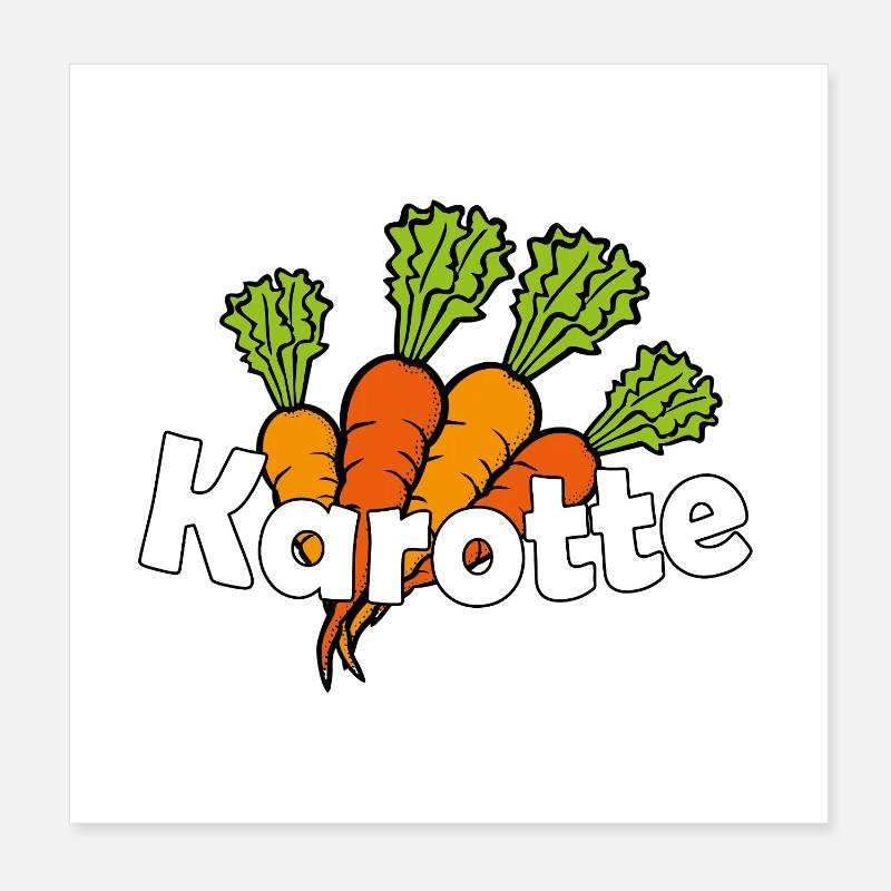 Carotte Poster 20 x 20 cm