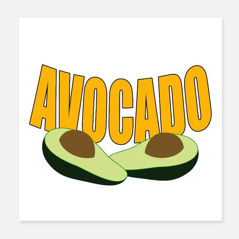 AVOCADO Poster 20x20 cm