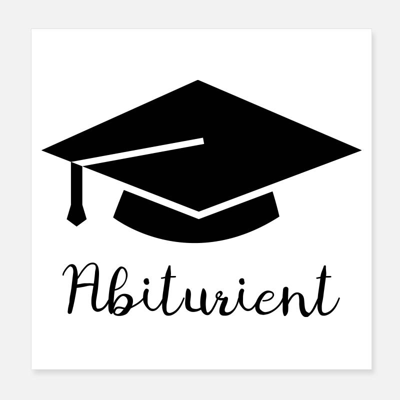 High-school graduate Poster 8" x 8" (20x20 cm)