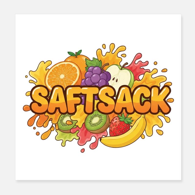 Juice bag Poster 8" x 8" (20x20 cm)