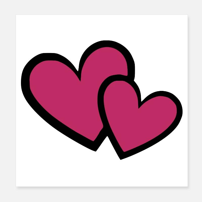 Valentinstag Herz Valentinstag Geschenk  Poster 20x20 cm