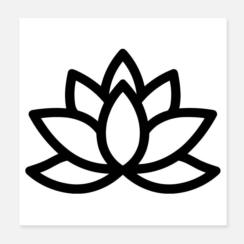 Lotus Poster 20x20 cm