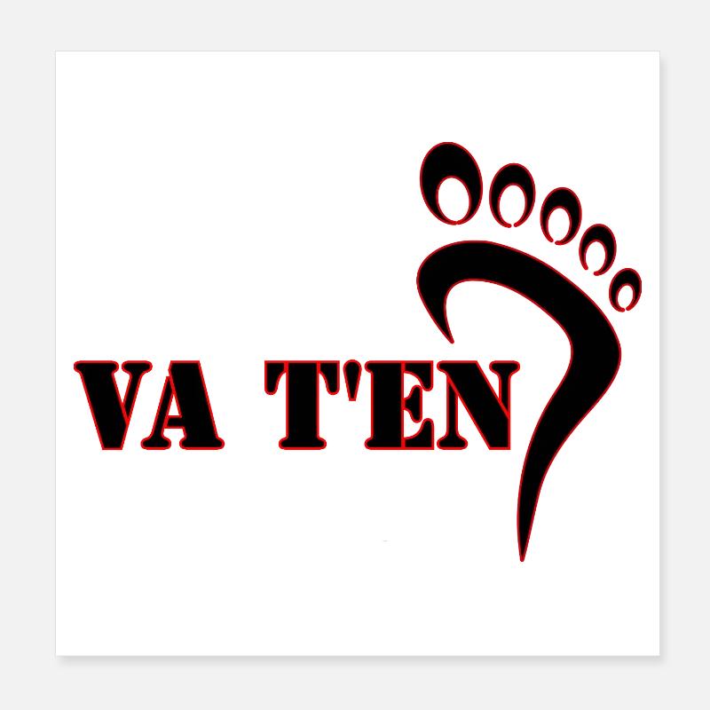VA T'EN Poster 20 x 20 cm