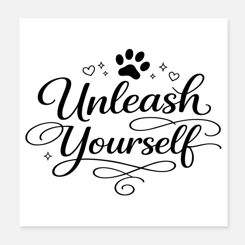 Unleash Yourself Poster 8" x 8" (20x20 cm)