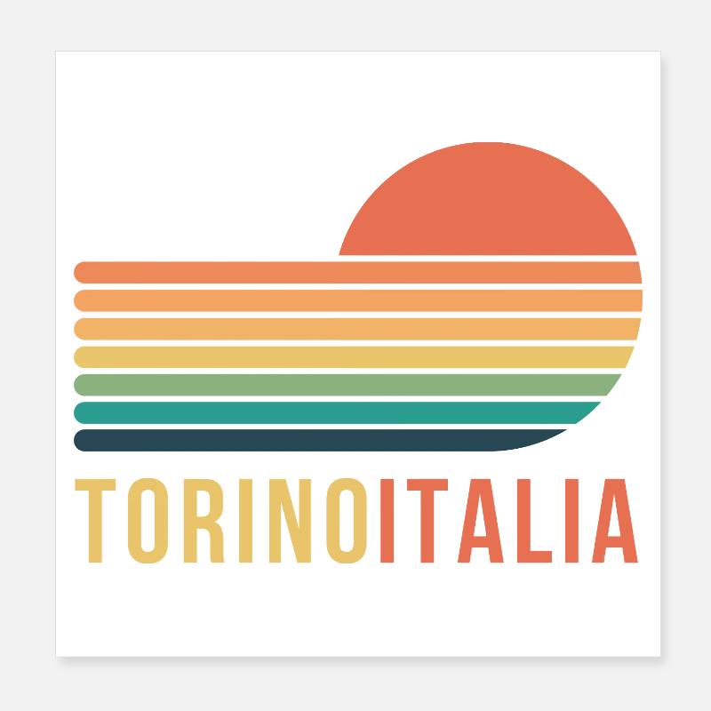 Turin, Italie Poster 20 x 20 cm