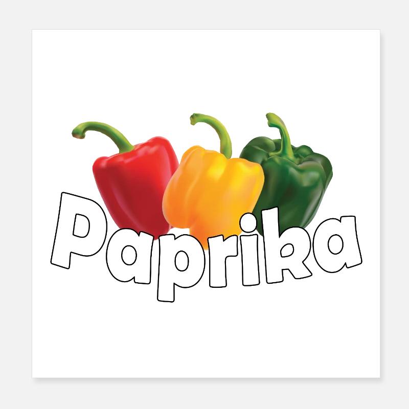 Paprika Poster 20 x 20 cm