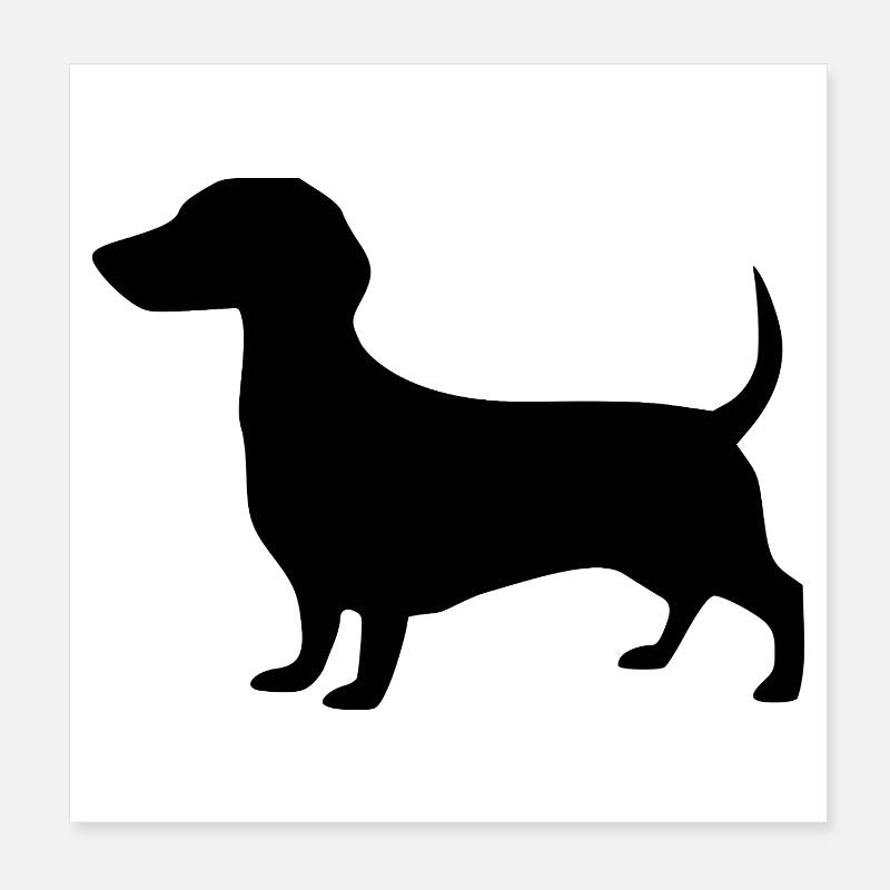 Dachshund Chien Cadeau Amant du teckel Poster 20 x 20 cm