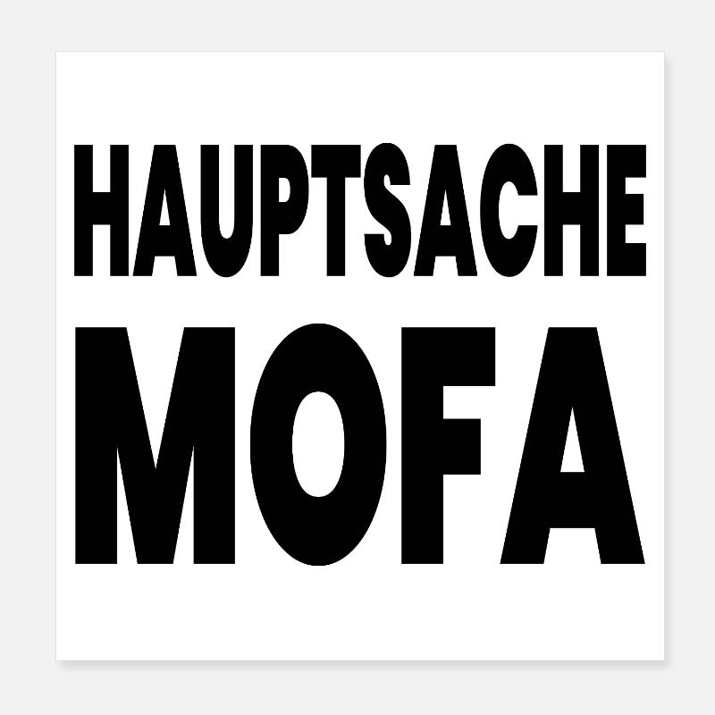 Mobylette Poster 20 x 20 cm