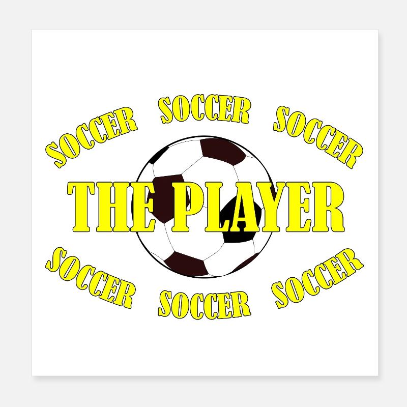 SOCCER - THE PLAYER Poster 20x20 cm