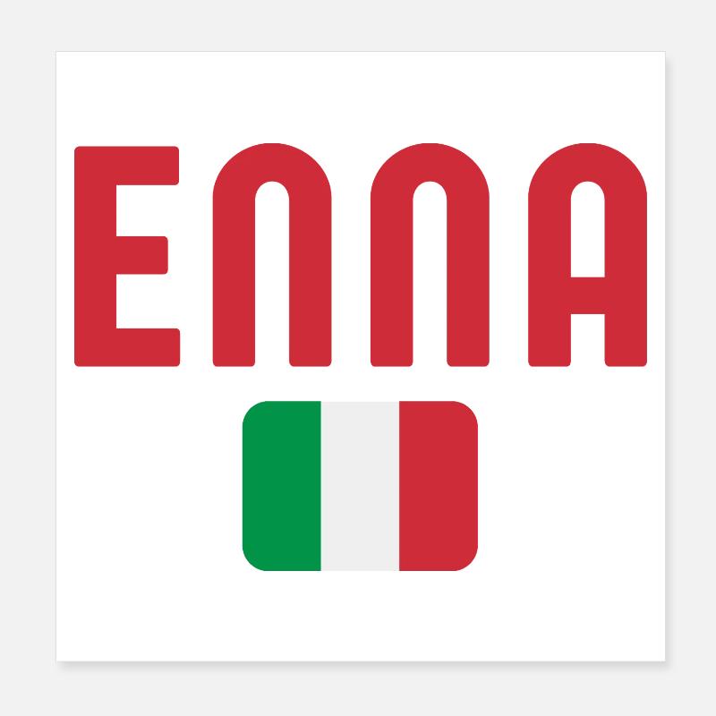 Drapeau italien d’Enna Poster 20 x 20 cm