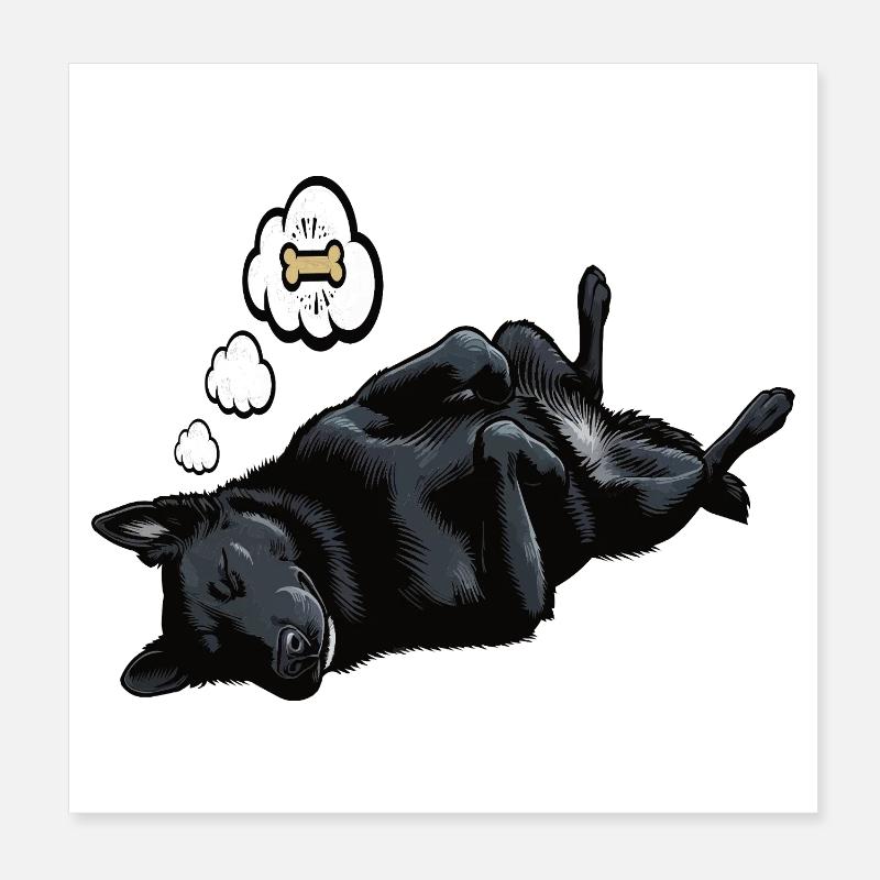 Propriétaire de Black Shepherd Poster 20 x 20 cm