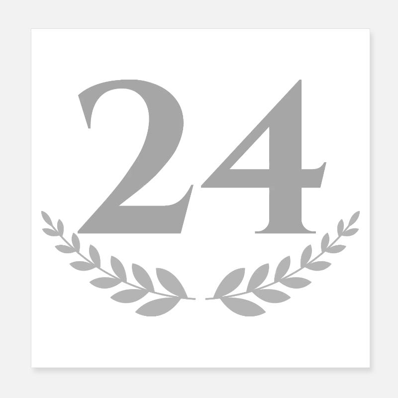 24 Poster 8" x 8" (20x20 cm)