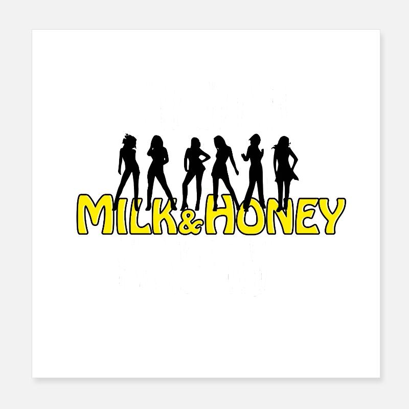 Milk & Honey Poster 8" x 8" (20x20 cm)