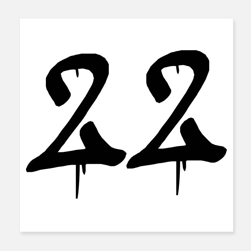 22_graffiti Poster 20x20 cm