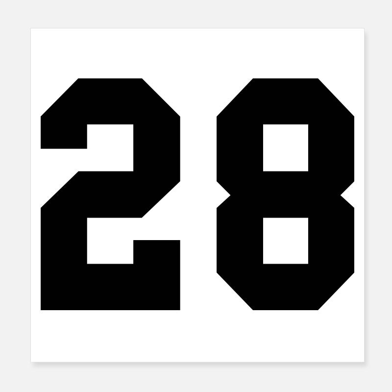 28 Poster 8" x 8" (20x20 cm)