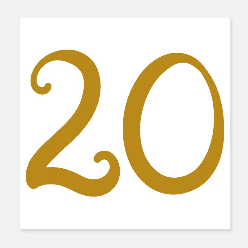 20 Poster 20 x 20 cm
