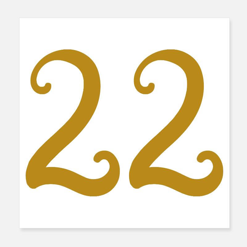 22 Poster 20x20 cm