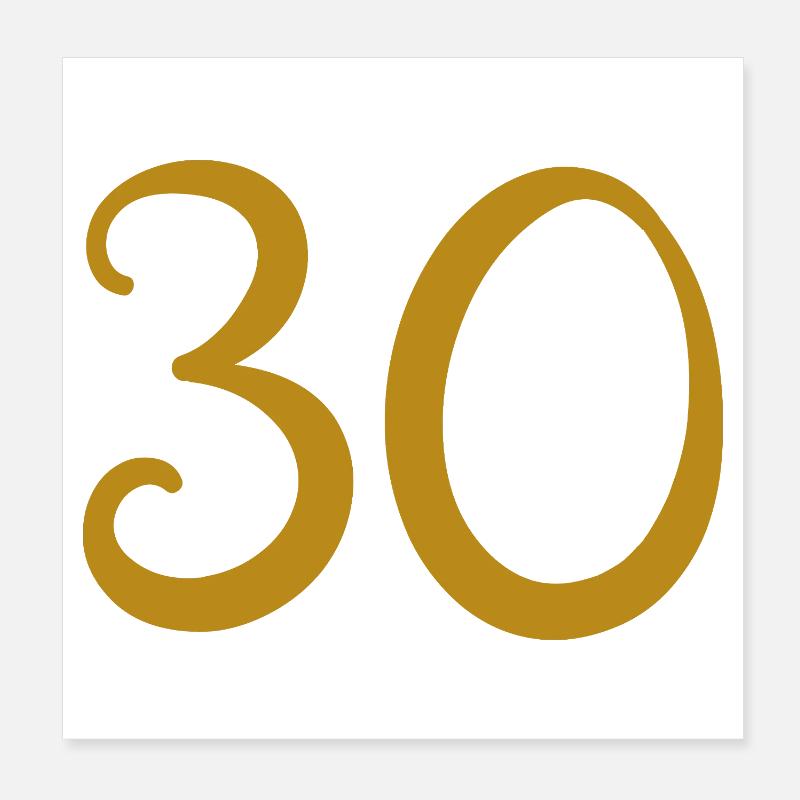 30 Poster 20 x 20 cm