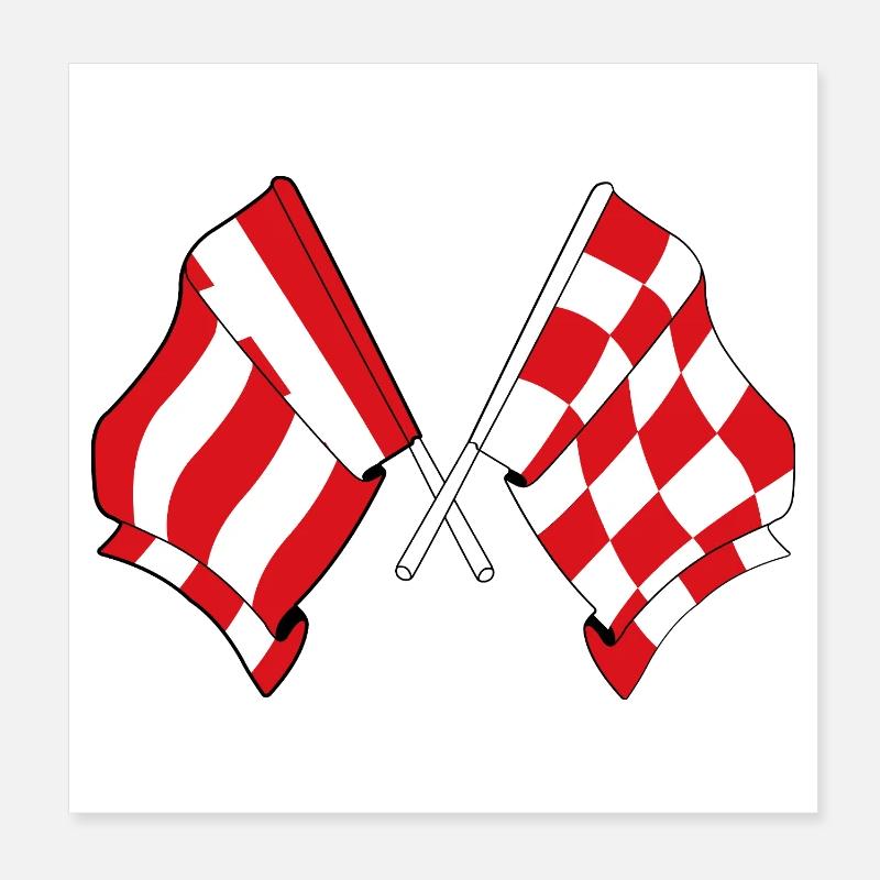 Eindhoven & Brabant United Poster 8" x 8" (20x20 cm)