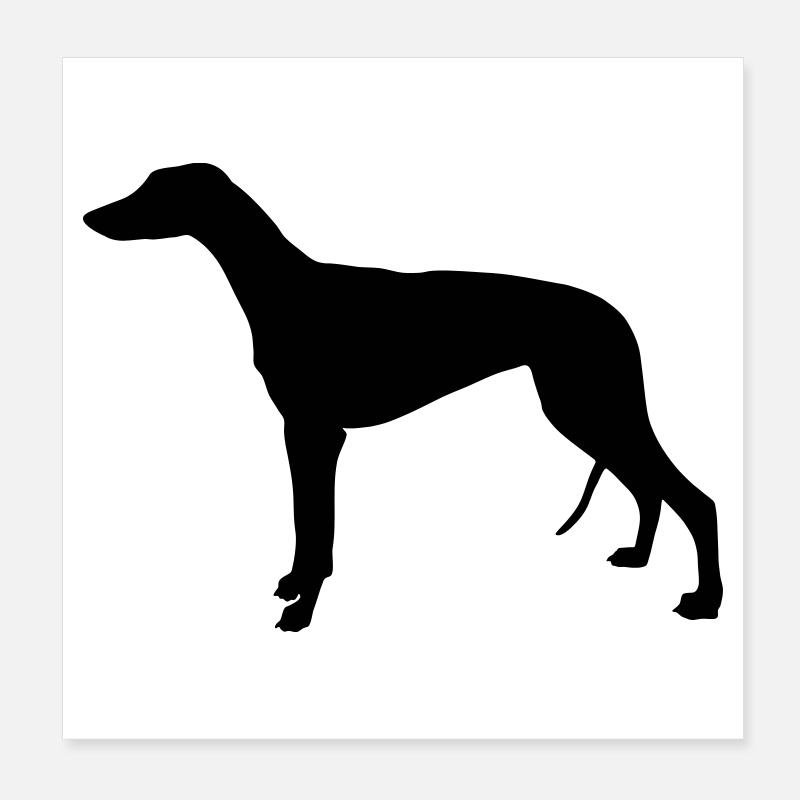 Greyhound Poster 20 x 20 cm