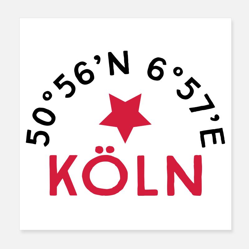 Köln Poster 20x20 cm