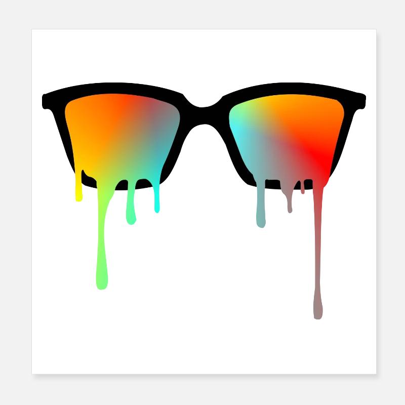 Sonnenbrille Poster 20x20 cm
