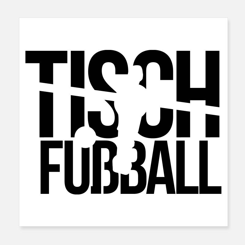 tischfußball Poster 20x20 cm