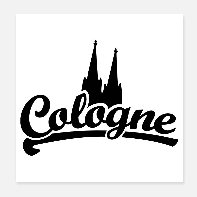 Cologne Classic Dom - Köln mit Kölner Dom Poster 20x20 cm