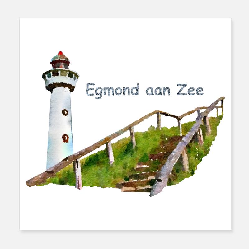 lighthouse Poster 8" x 8" (20x20 cm)