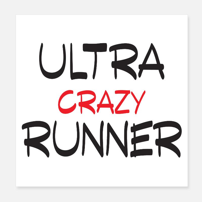 Ultra Crazy Runner Poster 20 x 20 cm
