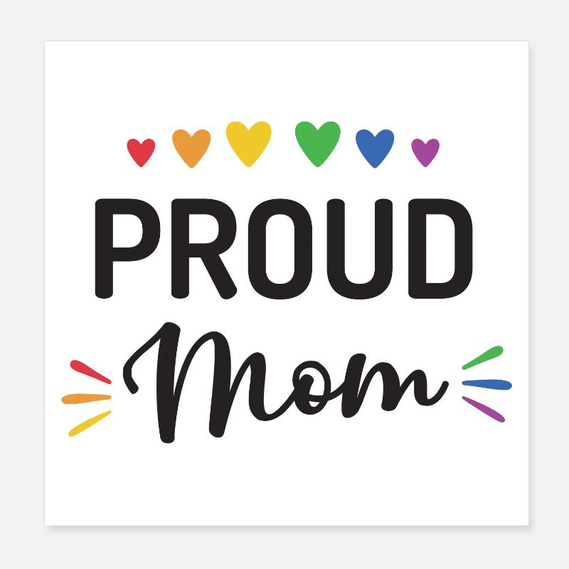 Stolze Mama Poster 20x20 cm
