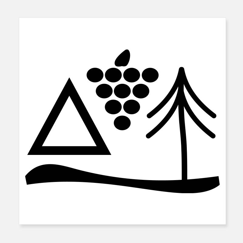 Auszeit Poster 20x20 cm