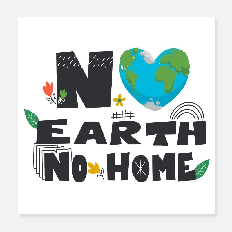 Pas de terre pas de maison Poster 20 x 20 cm