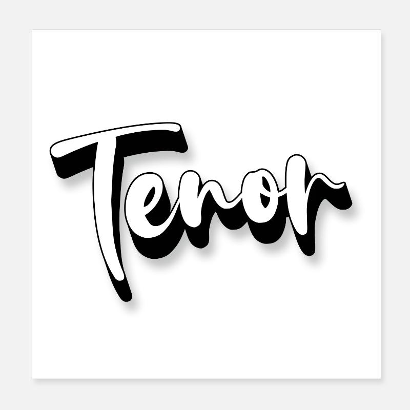Tenor Poster 20x20 cm