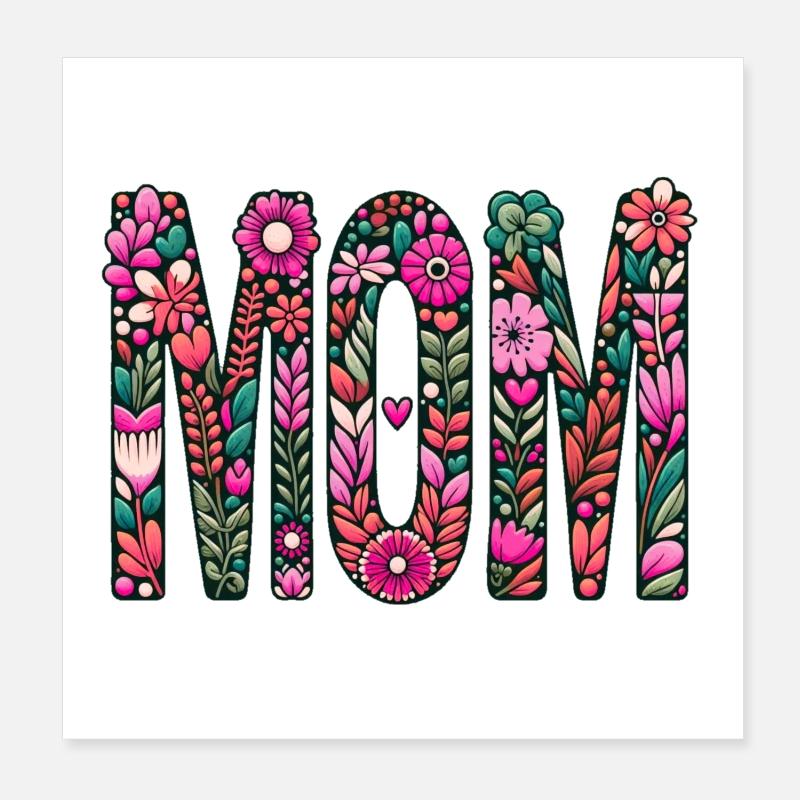 Mama Poster 20x20 cm