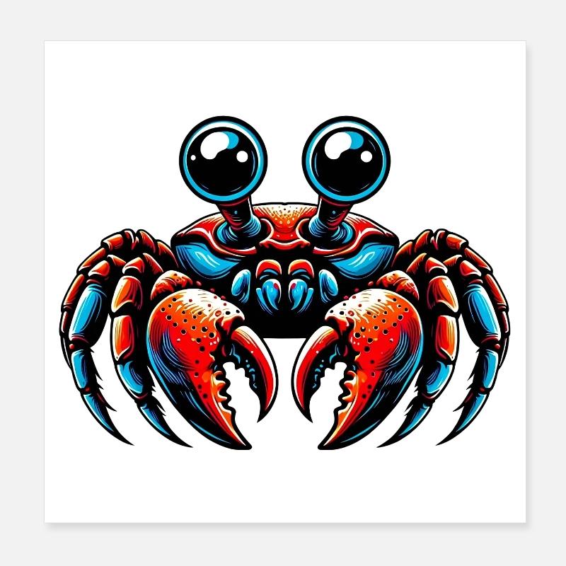 Crabe Poster 20 x 20 cm