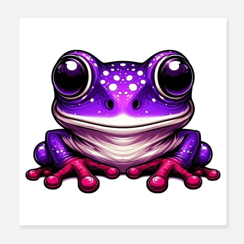 Grenouille Poster 20 x 20 cm