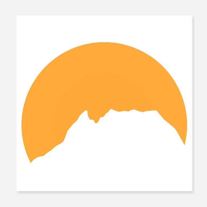 Grimming Sunset Poster 20x20 cm